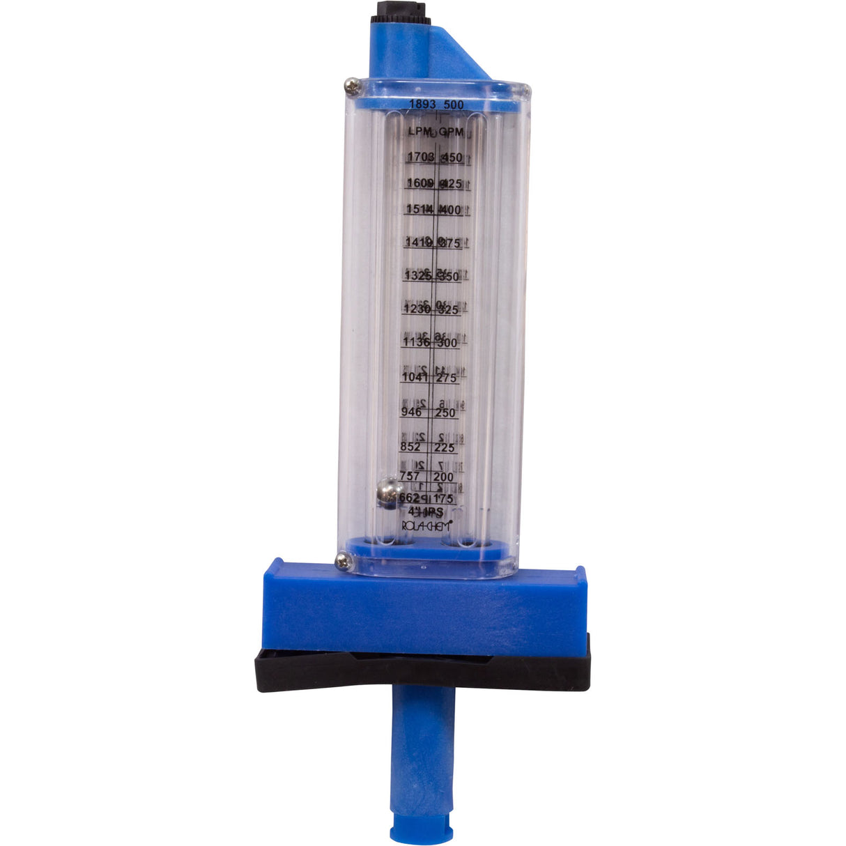 Flowmeter, Rola-Chem Top Mount, 4" PVC, 125-500 GPM : 570381T - Rola-Chem/Paradise Industries - 757706000857 - PartsForSpas.com