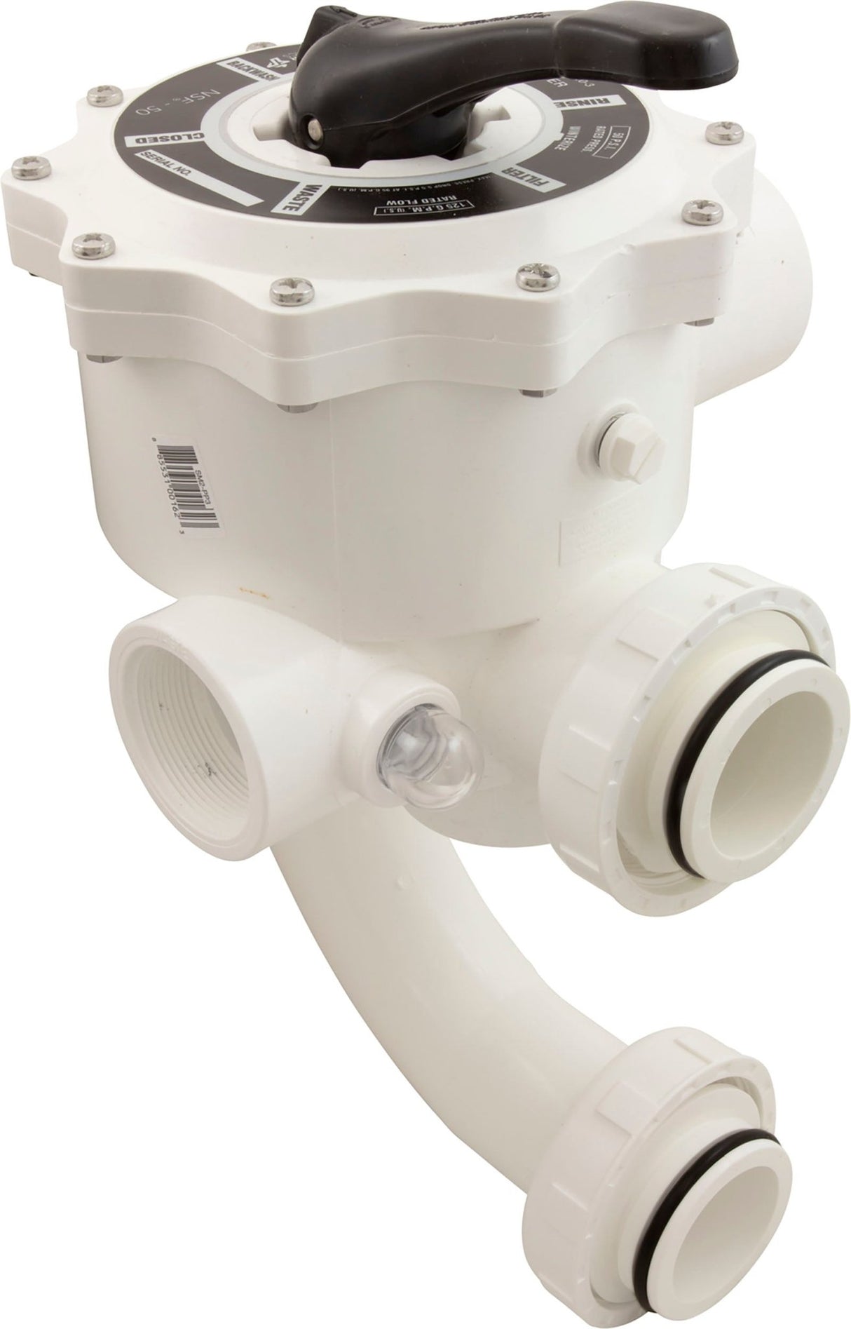 Multiport Valve, Praher SM2-PP3, 2", with PacFab Plumbing : SM2-PP3 - Praher Canada Ltd - 1088553100162 - PartsForSpas.com