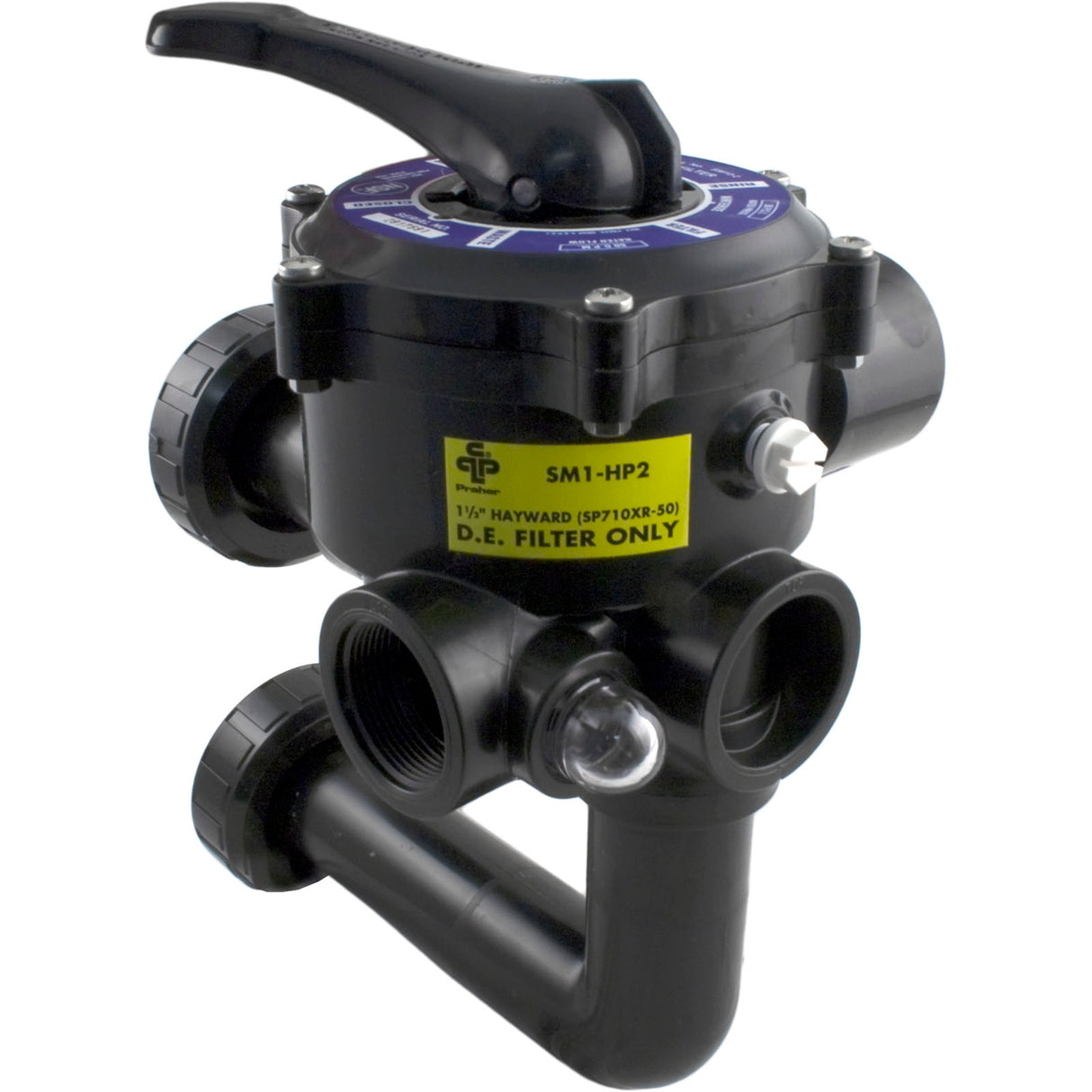 MPV, Praher SM1-HP2, 1-1/2", w/Hayward Plumbing, 6 Position : SM1-HP2 - Praher Canada Ltd - SM1-HP2 - PartsForSpas.com
