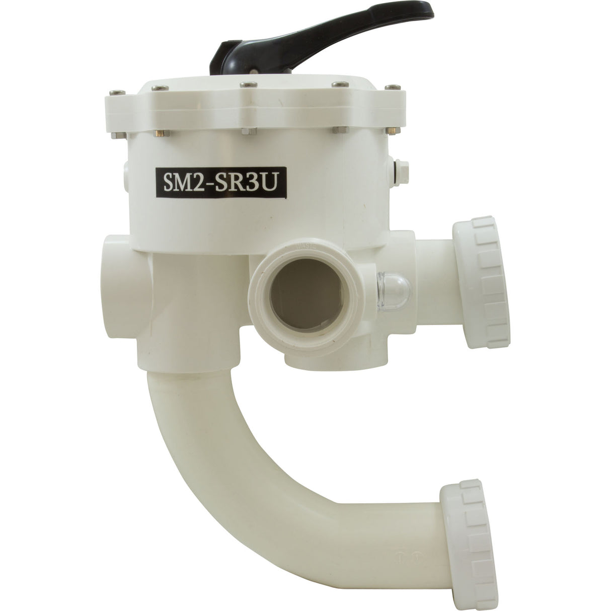 Multiport Valve, Praher SM2-SR3U, 2", w/StaRite Plumbing, Wht : SM2-SR3U - Praher Canada Ltd - SM2-SR3U - PartsForSpas.com