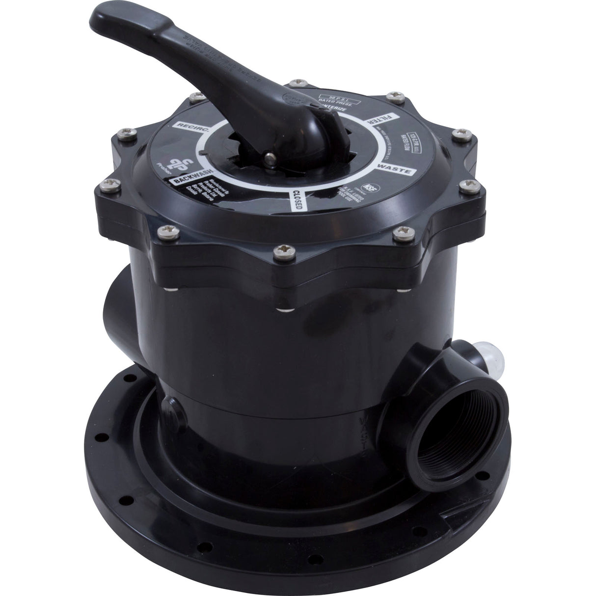 Multiport Valve, Praher TM-22-LA, 2" Female Pipe Thread : TM-22-LA - Praher Canada Ltd - TM-22-LA - PartsForSpas.com