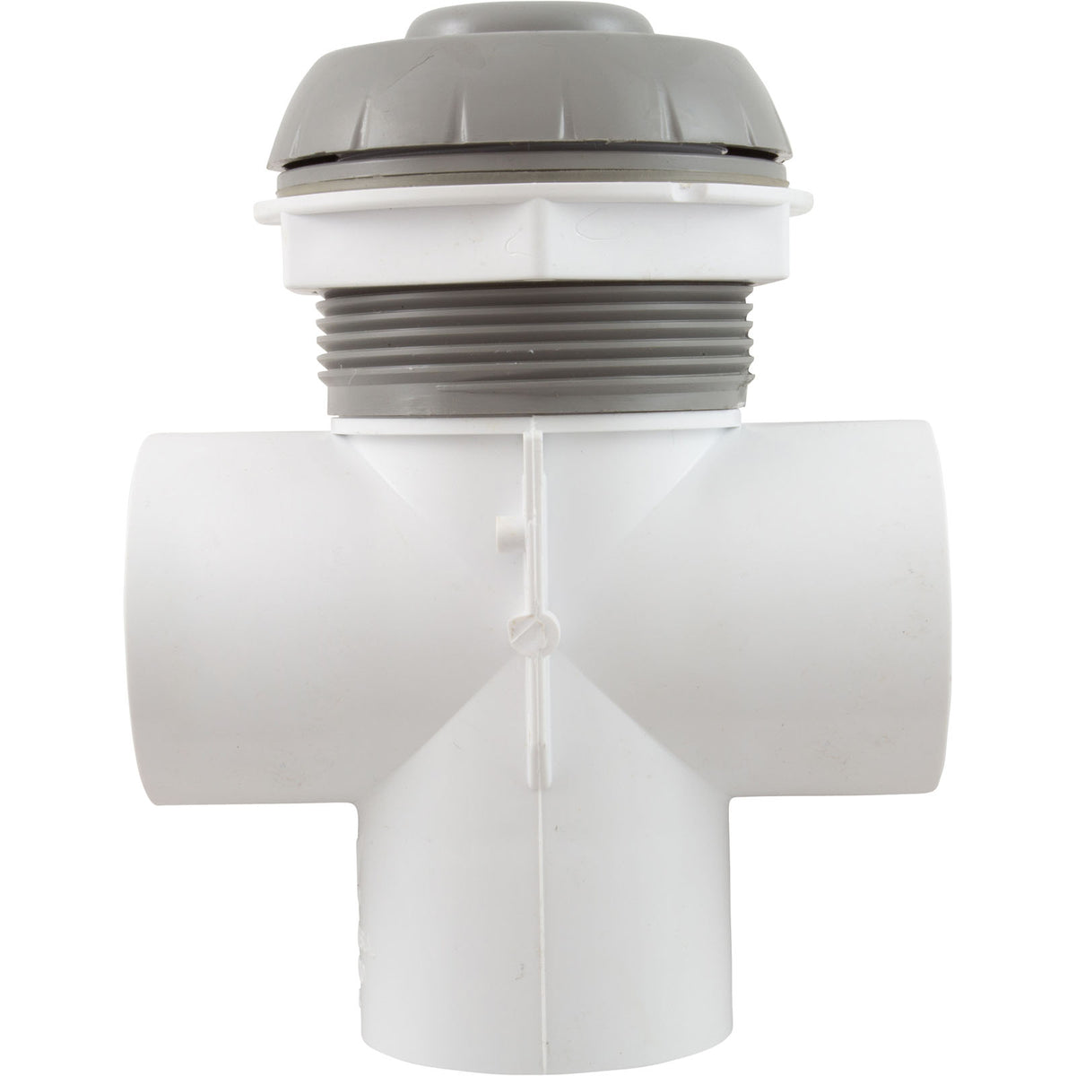 Diverter Valve, WW, 2", 2 Port, Top Mount, Notched, Gray : 600-3067
