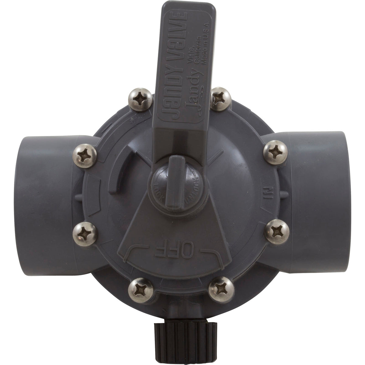 Diverter Valve, Jandy/Zod, 2"s/2-1/2"spg Pos Seal, 2 Way, Gray : 2876