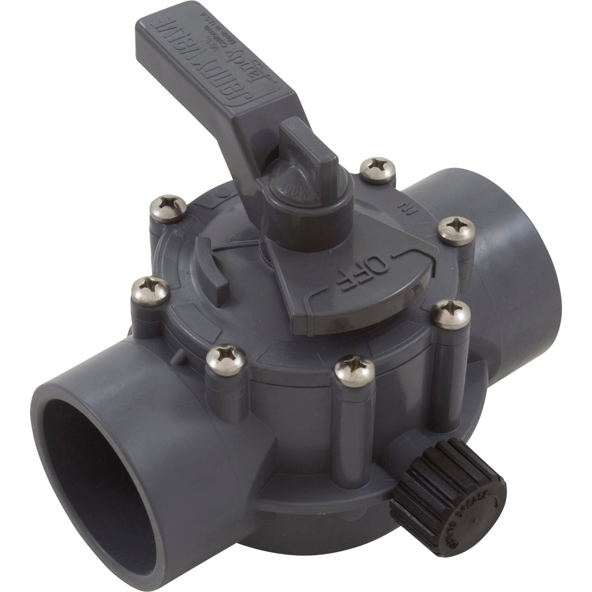 Diverter Valve, Jandy/Zod, 2"s/2-1/2"spg Pos Seal, 2 Way, Gray : 2876