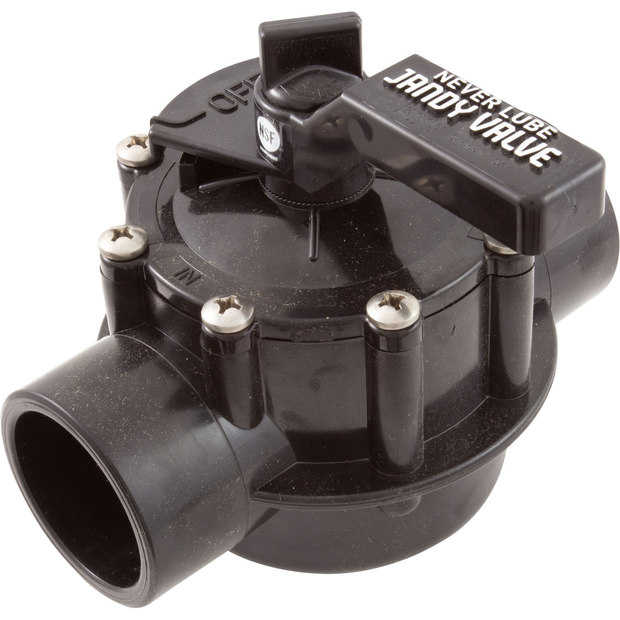Diverter Valve, Jandy Neverlube, 1-1/2" x 2" Pos Seal, 2 Port : 4724 - Jandy/Laars/Zodiac - 052337002097 - PartsForSpas.com