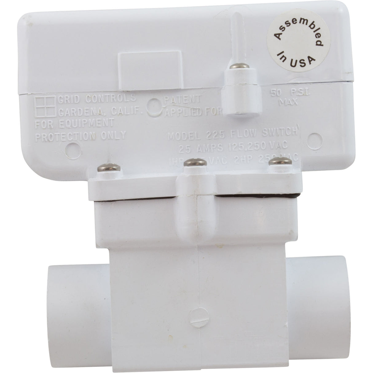 Flow Switch, Grid Controls M-225, 25A, 1" Slip : 57-F1-2215-00W - Grid Controls - 57-F1-2215-00W - PartsForSpas.com