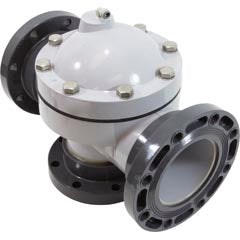 Backwash Valve, Paragon Stark 3-Way, 6", Gry, w/Flanges : V3-06