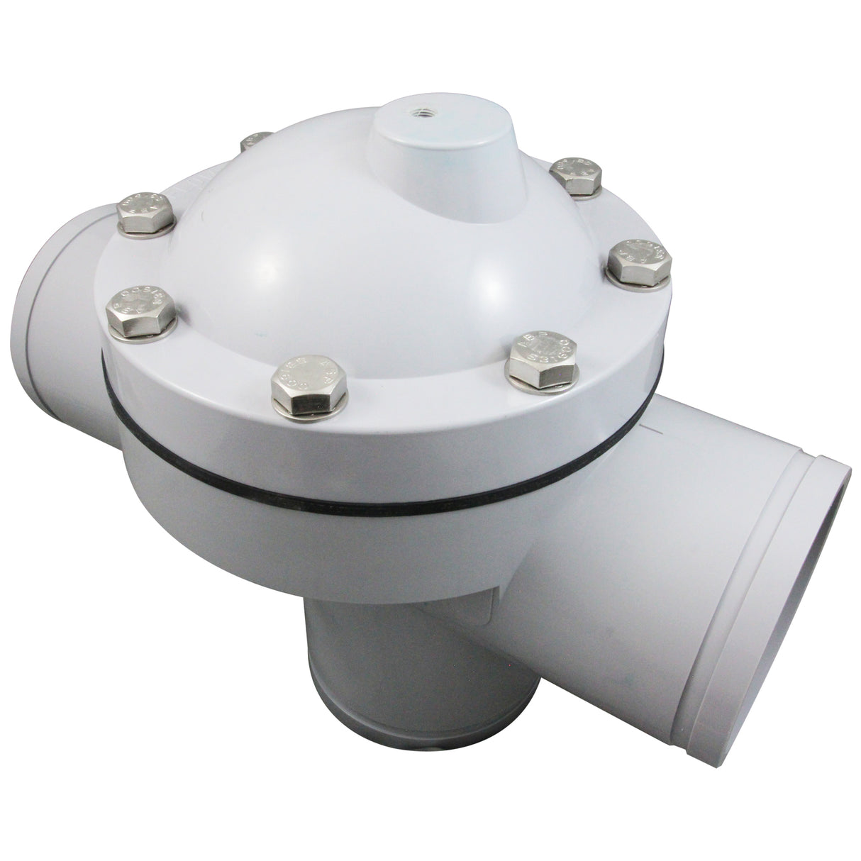 Backwash Valve, Paragon Stark 3-Way, 6", w/o Flanges, Gray : V3-06A
