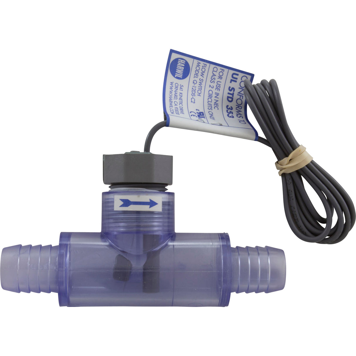 Flow Switch, Hydro-Quip, 3/4" Barb Tee, 1A, 30v : 34-0221-K - HydroQuip - 34-0221-K - PartsForSpas.com