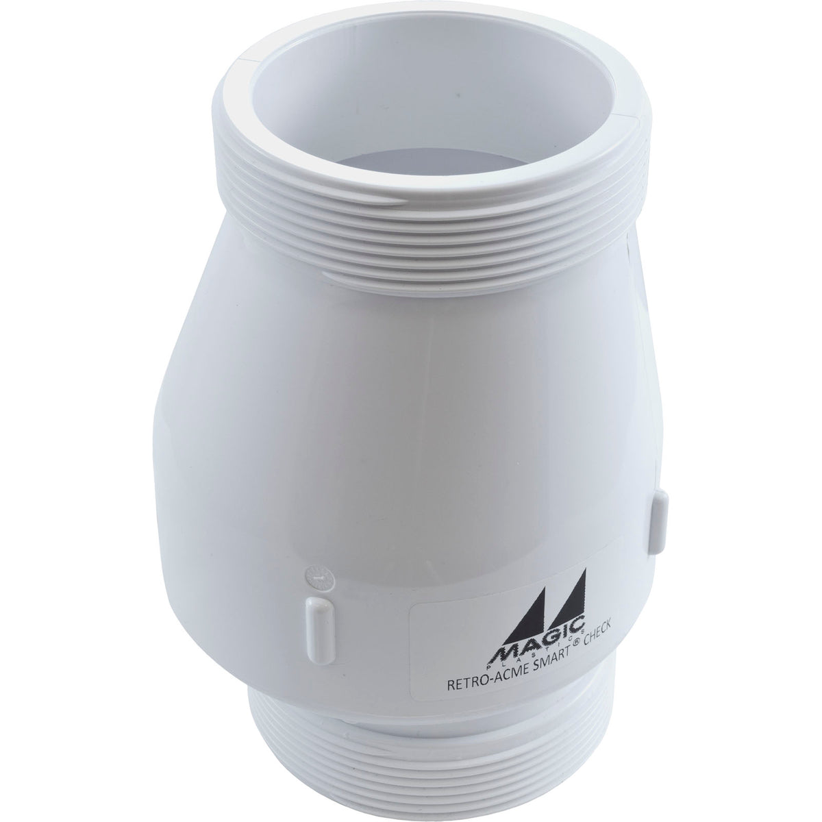 Check Valve, Magic, 2" ACME Fine Thd, 1/2lb, White : 0823-20RT