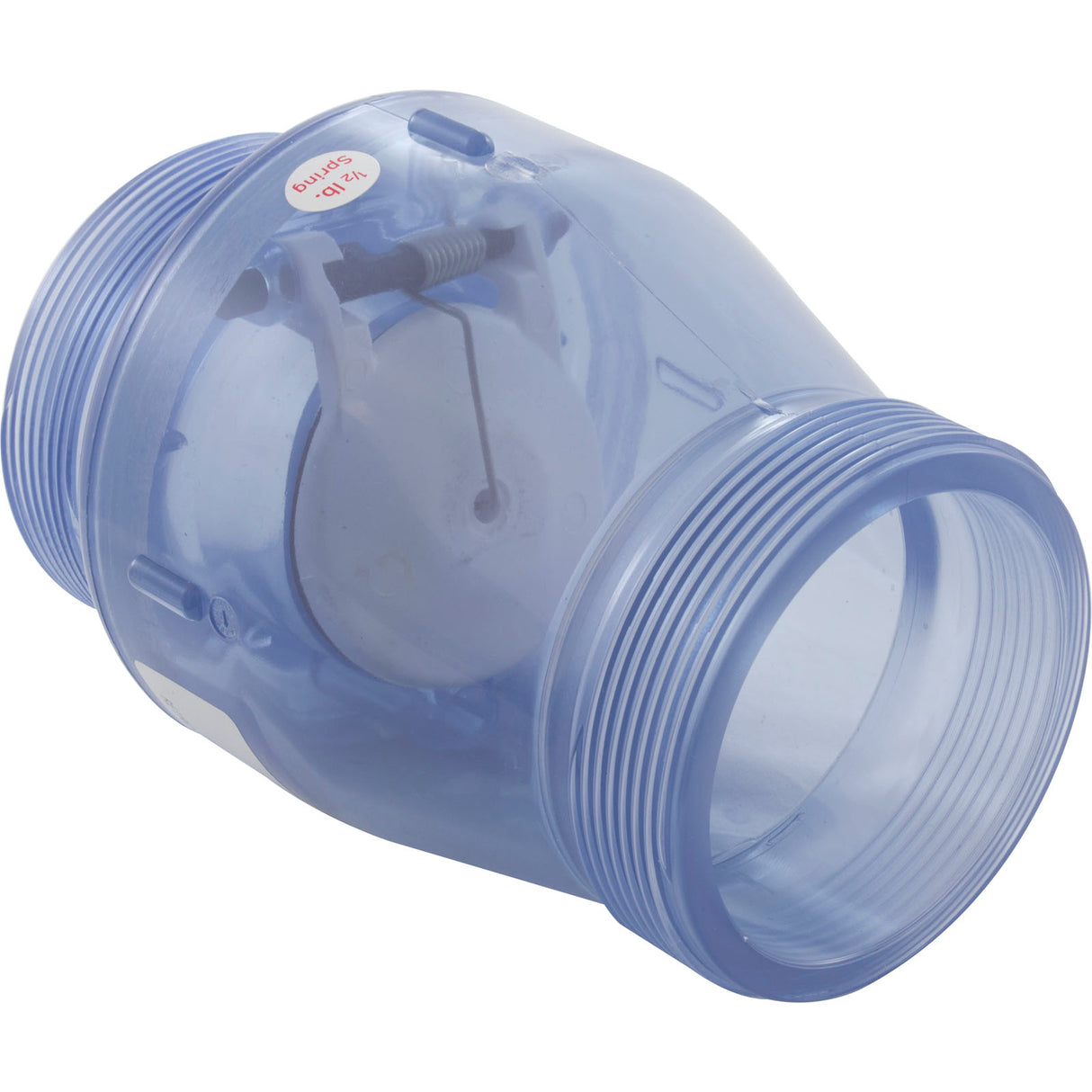 Check Valve, Magic, 2" ACME Fine Thd, 1/2lb, Clear : 0823-20RTC - Magic Plastics - 0823-20RTC - PartsForSpas.com
