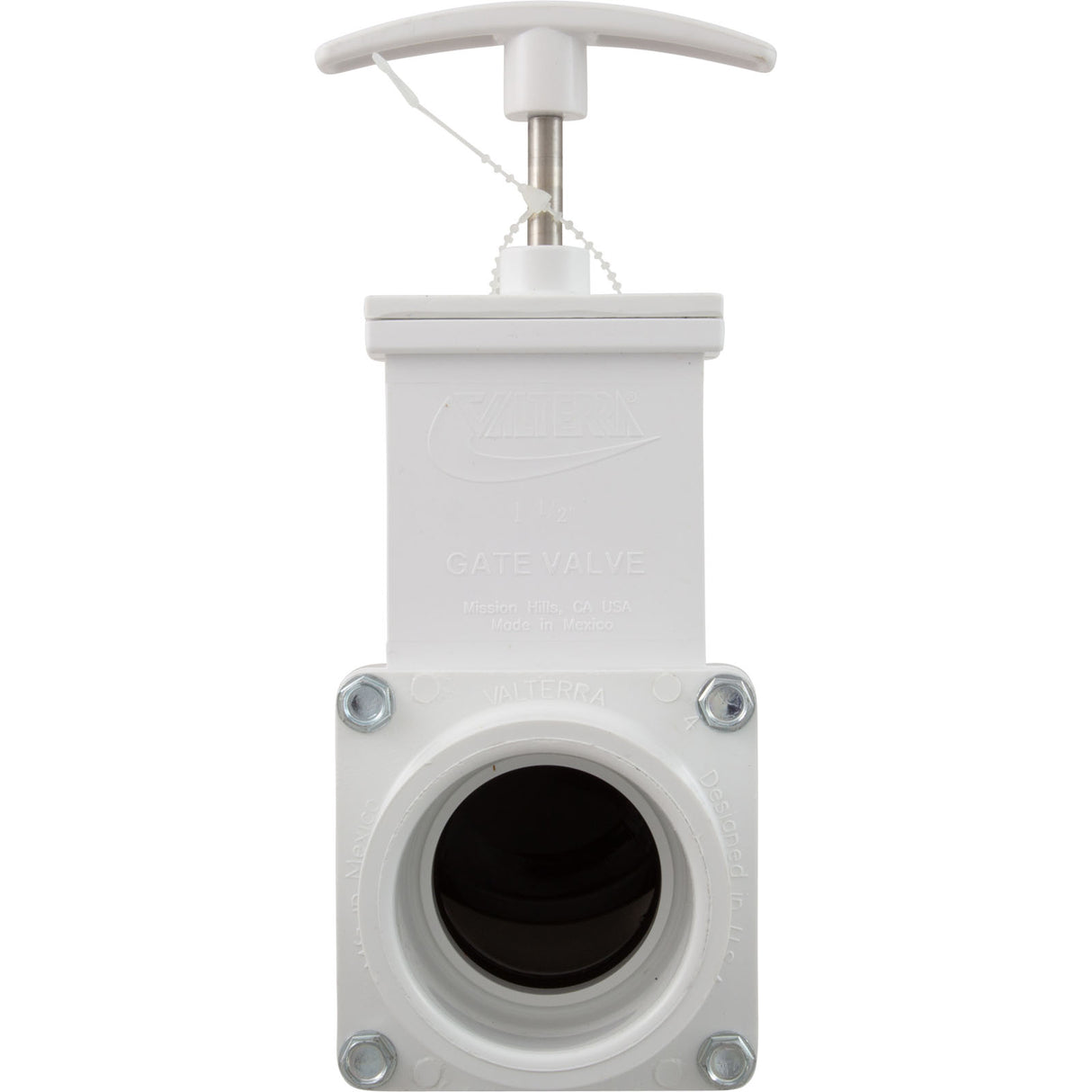 Gate Valve, 3 pc, Valterra, 1-1/2" Slip x 1-1/2" Slip, 45psi : 6101X - Valterra Products - 019079961013 - PartsForSpas.com