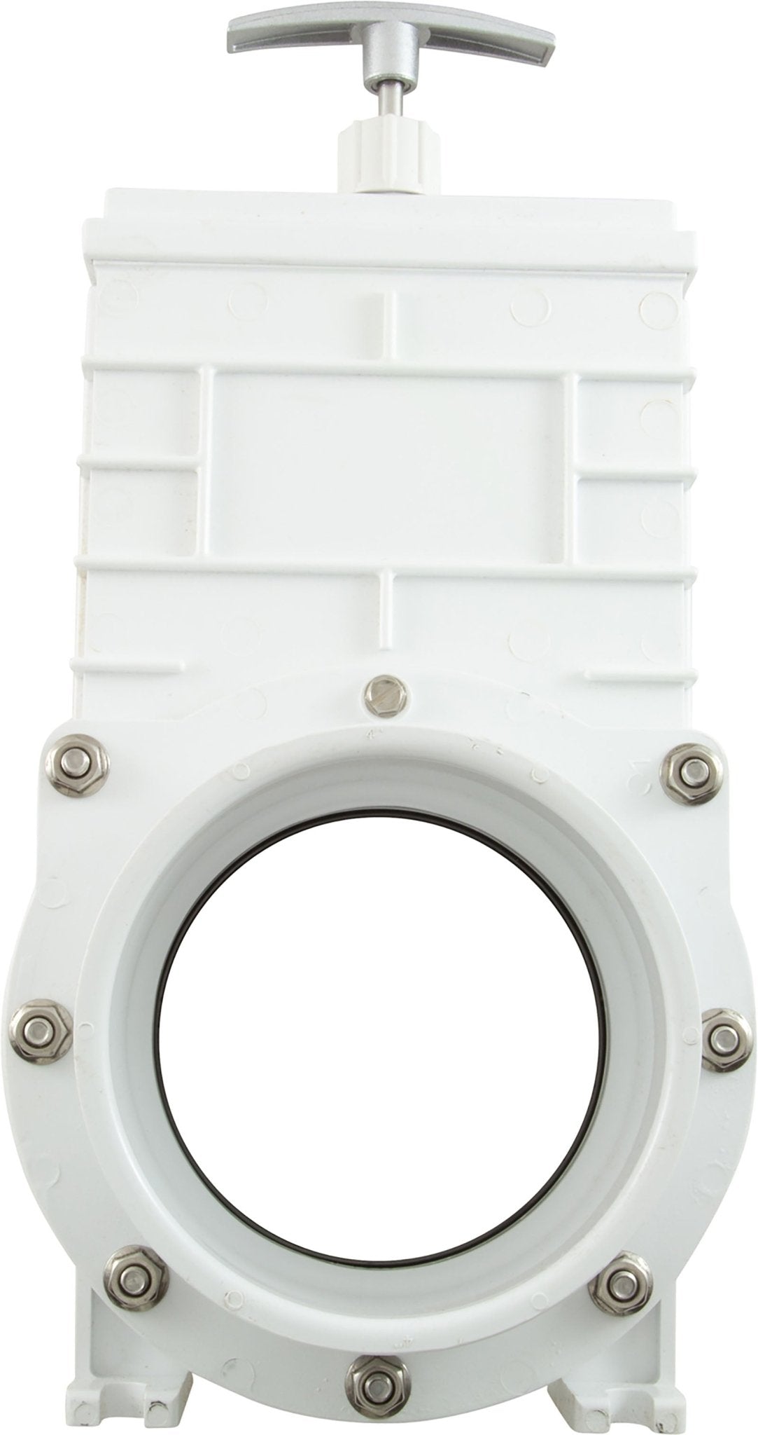 Gate Valve, 3 pc, SS Paddle, Valterra, 4"s x 4"s, 20psi : 6401 - Valterra Products - 019079640109 - PartsForSpas.com
