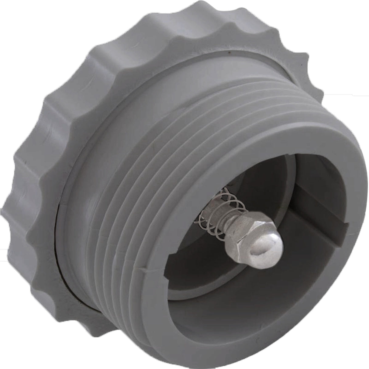Check Valve, Spring, Return Line, 1-1/2"mpt, Dark Gray, Spa : V20-341 - Val-Pak - 811636020573 - PartsForSpas.com