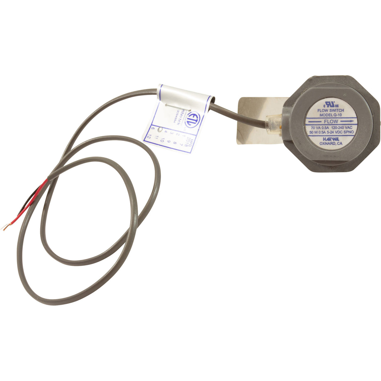 Flow Switch, Harwil D1 Q10N, 1"mpt, 0.5A : 1710-14 - Harwil - 1710-14 - PartsForSpas.com