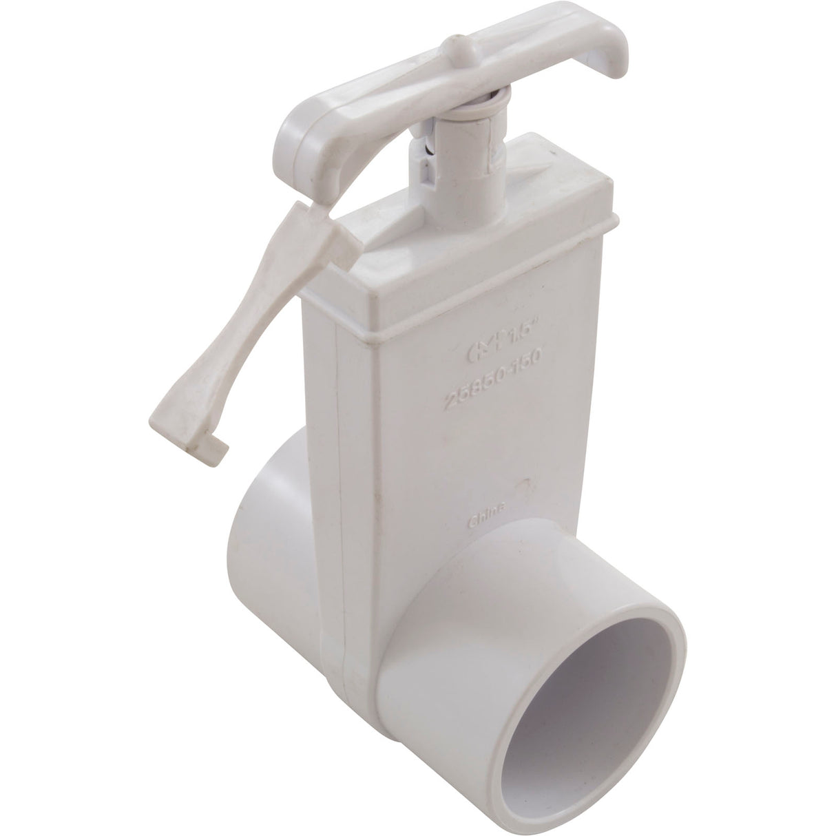 Gate Valve, CMP, 1-1/2" Slip x 1-1/2" Slip, Locking : 25850-150-000 - Custom Molded Products - 849640025307 - PartsForSpas.com