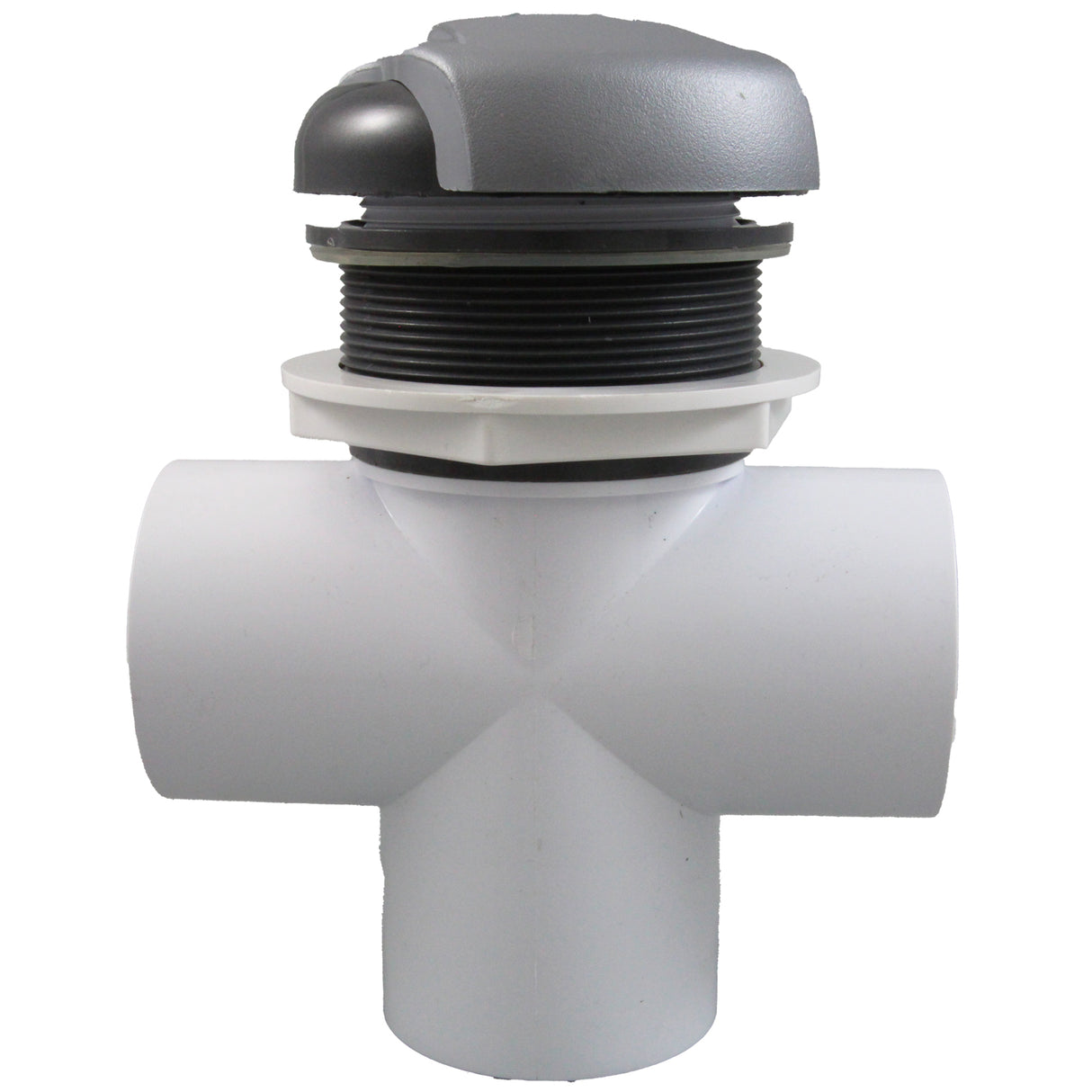 Diverter Vlv, CMP Top Mt, 2"s, 3-3/16"hs, Wave, Graph Gry/Slvr : 25048-707-200 - Custom Molded Products - 25048-707-200 - PartsForSpas.com