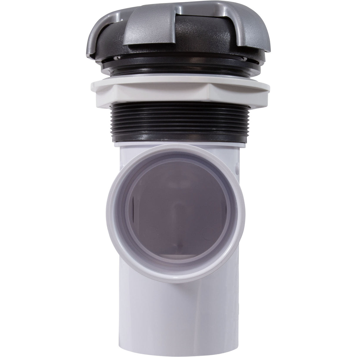 Diverter Vlv, CMP Top Mt, 2"s, 3-3/16"hs, 3 Port, Crown, Gry/Slvr : 25048-807-000 - Custom Molded Products - 25048-807-000 - PartsForSpas.com