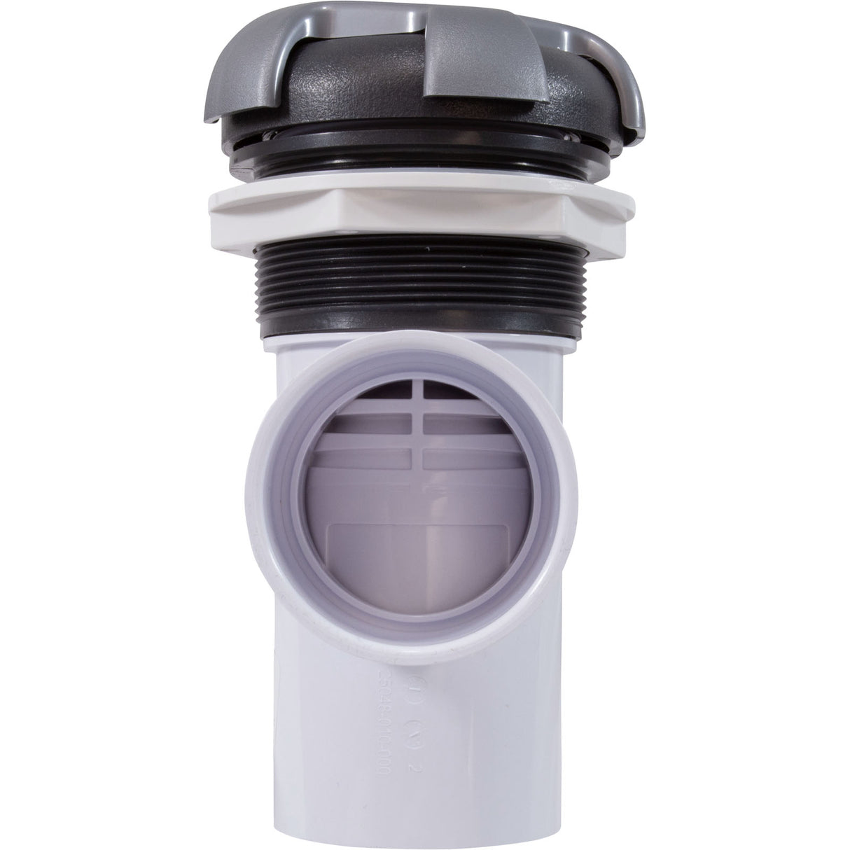 Diverter Vlv, CMP Top Mt, 2"s, 3-3/16"hs, 3 Port, Crown, Gry/Slvr : 25048-807-000 - Custom Molded Products - 25048-807-000 - PartsForSpas.com