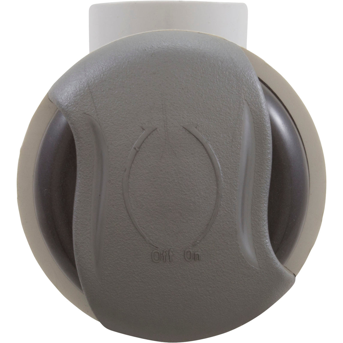 On/Off Valve, CMP Pro-Seal, 2-1/16"hs, Wave, 1"s, Slvr/Graph Gry : 25036-707-000 - Custom Molded Products - 25036-707-000 - PartsForSpas.com