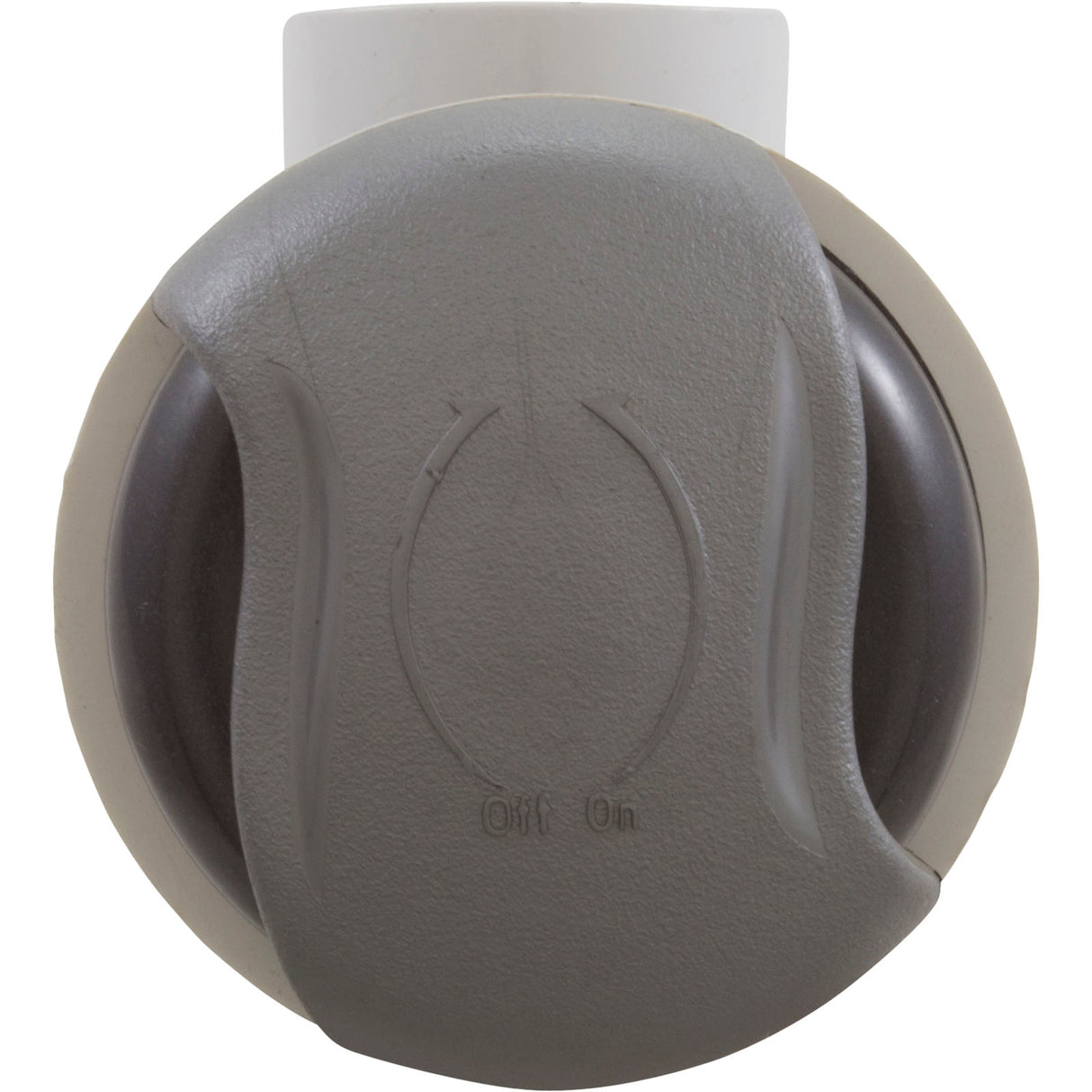 On/Off Valve, CMP Pro-Seal, 2-1/16"hs, Wave, 1"s, Slvr/Graph Gry : 25036-707-000 - Custom Molded Products - 25036-707-000 - PartsForSpas.com
