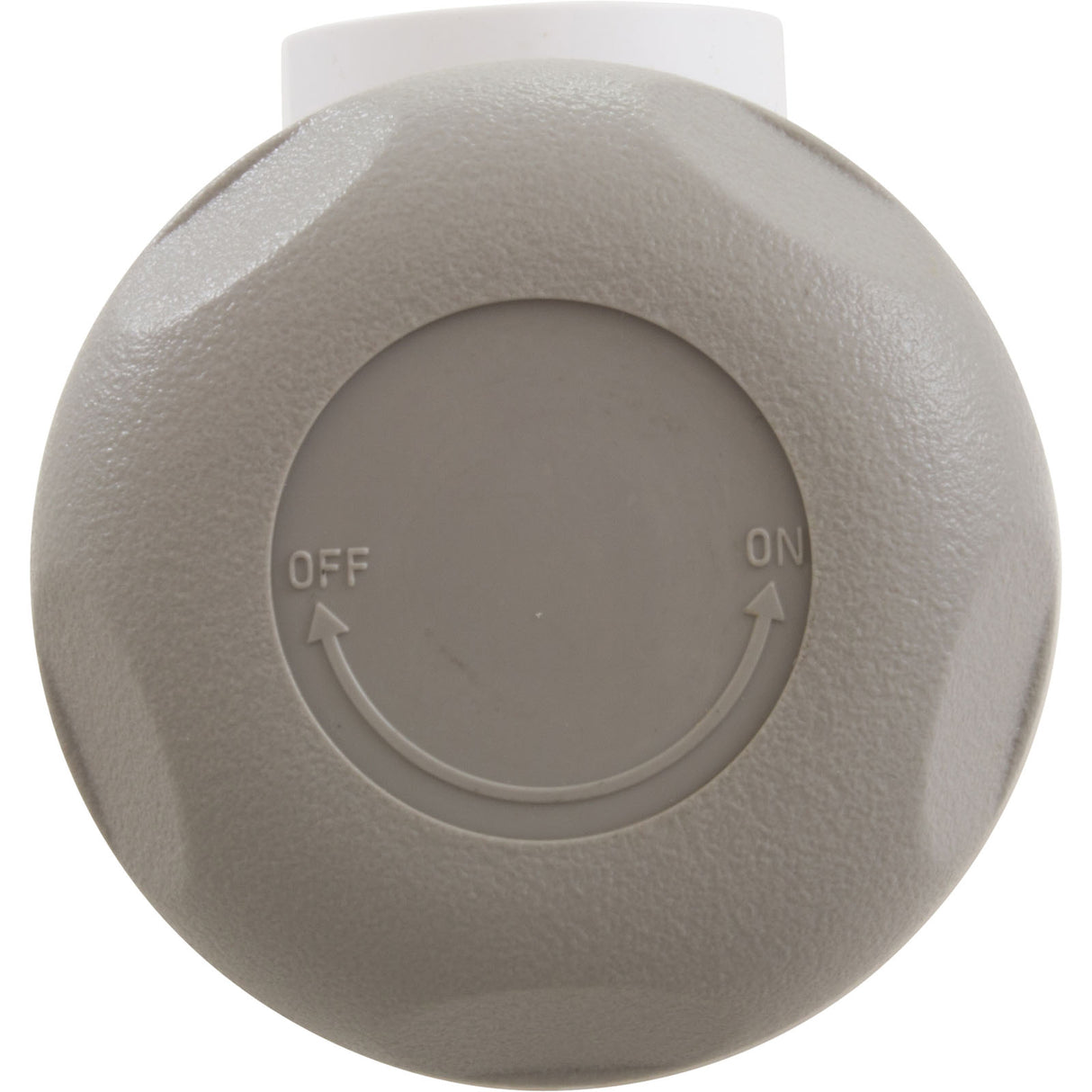 On/Off Valve, CMP Mushroom, 2-1/16"hs, Scalloped, 1"s, Gray : 25036-219-000 - Custom Molded Products - 25036-219-000 - PartsForSpas.com