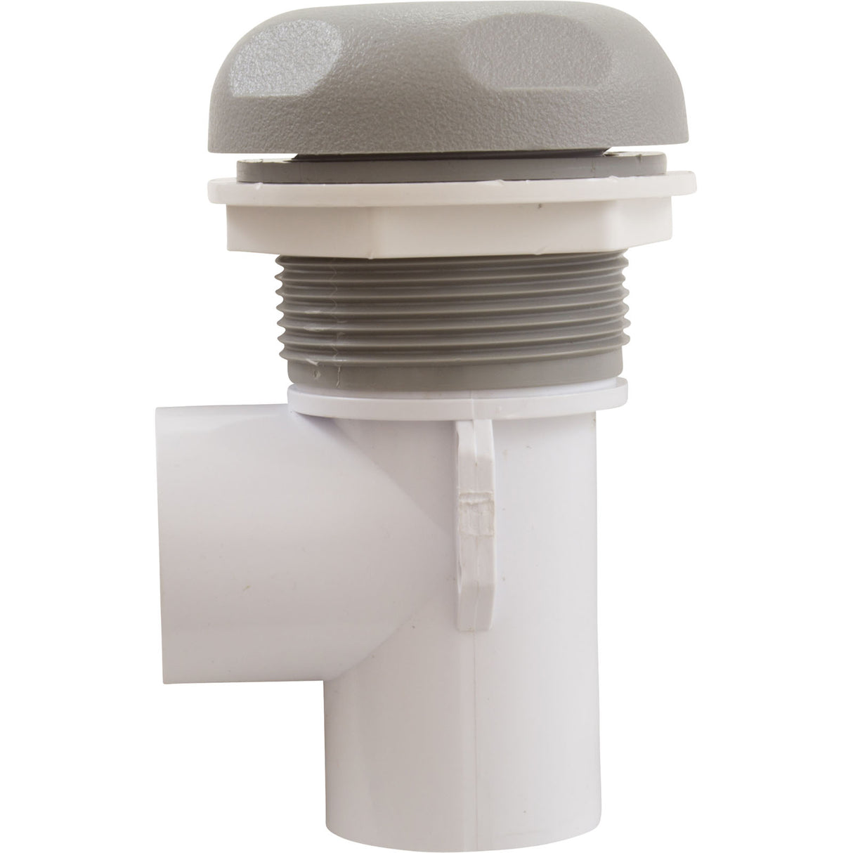 On/Off Valve, CMP Mushroom, 2-1/16"hs, Scalloped, 1"s, Gray : 25036-219-000 - Custom Molded Products - 25036-219-000 - PartsForSpas.com
