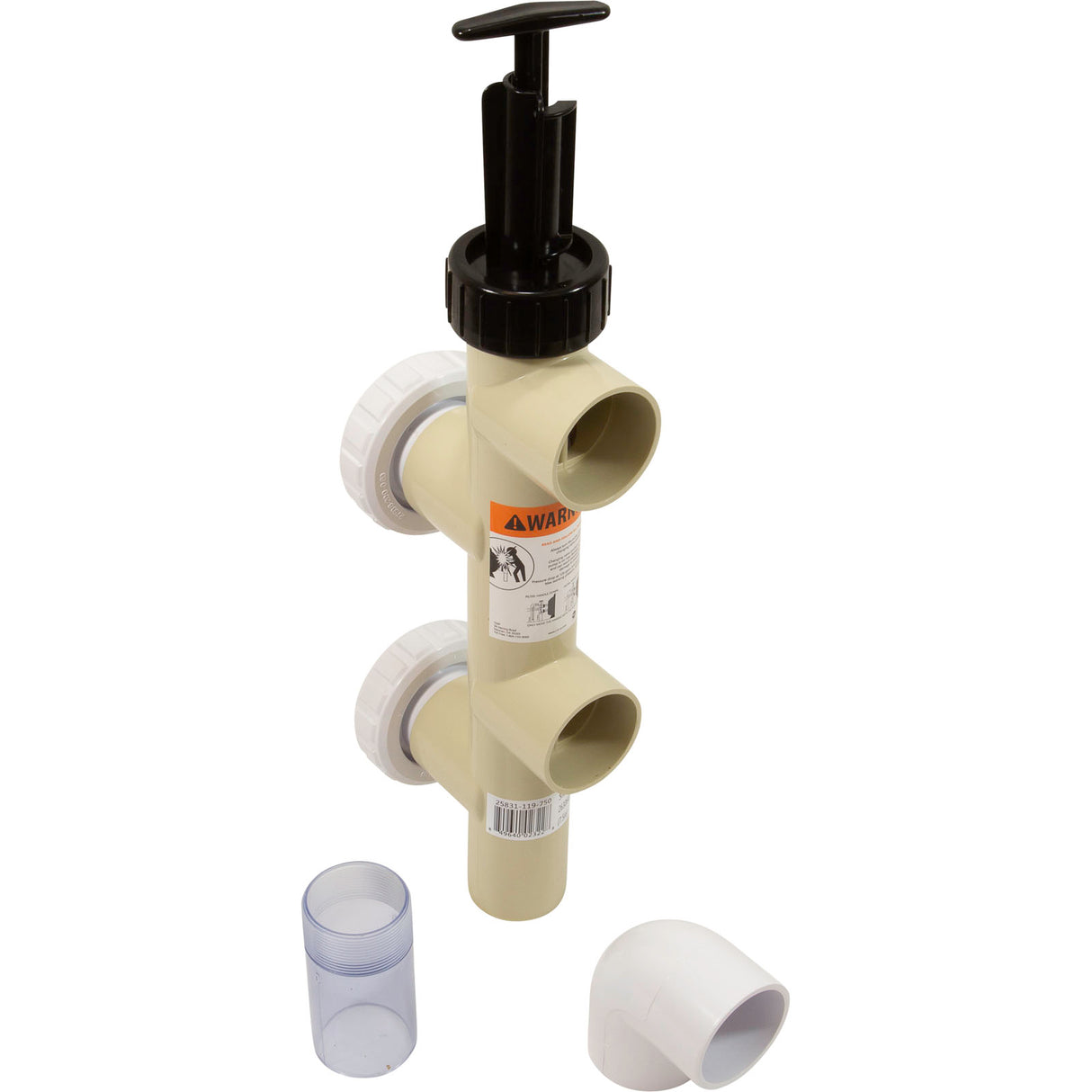 Push Pull Valve, PacFab, 2" Slip, PVC, Generic : 25831-119-750 - Custom Molded Products - 849640023228 - PartsForSpas.com