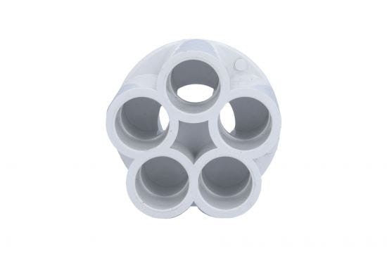 Manifold, PVC, Waterway, 1"S x 5 1/2"S Ports : 672-4380