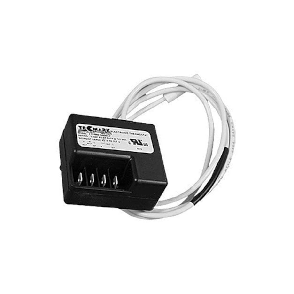 Thermostat, Tecmark, 120V, .5 Amp, 48" Cable x 5/16" Bulb, "D" Shaft, Pilot Duty : TS1000-12004OLP