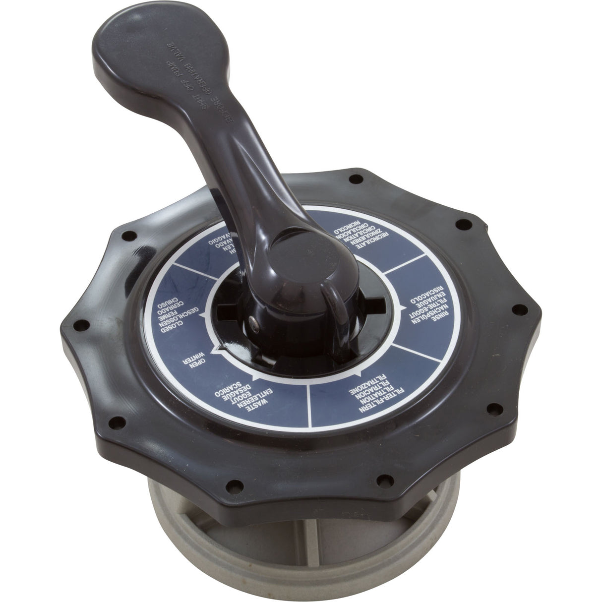 Lid Assembly, Pentair 2" Top Mount Hybrid Valve, 6 Position : 272568Z - Pentair - 788379860509 - PartsForSpas.com