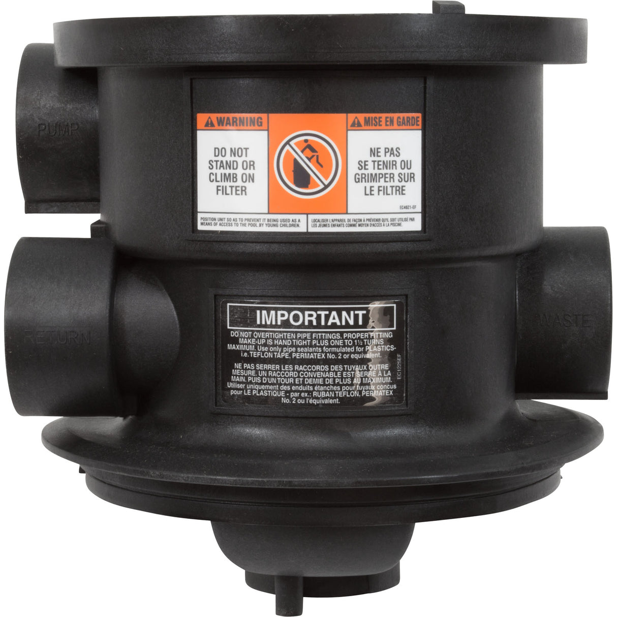 Body, Hayward SP0714T Vari-Flo Valve, with Sight Glass : SPX0714A - Hayward - SPX0714A - PartsForSpas.com