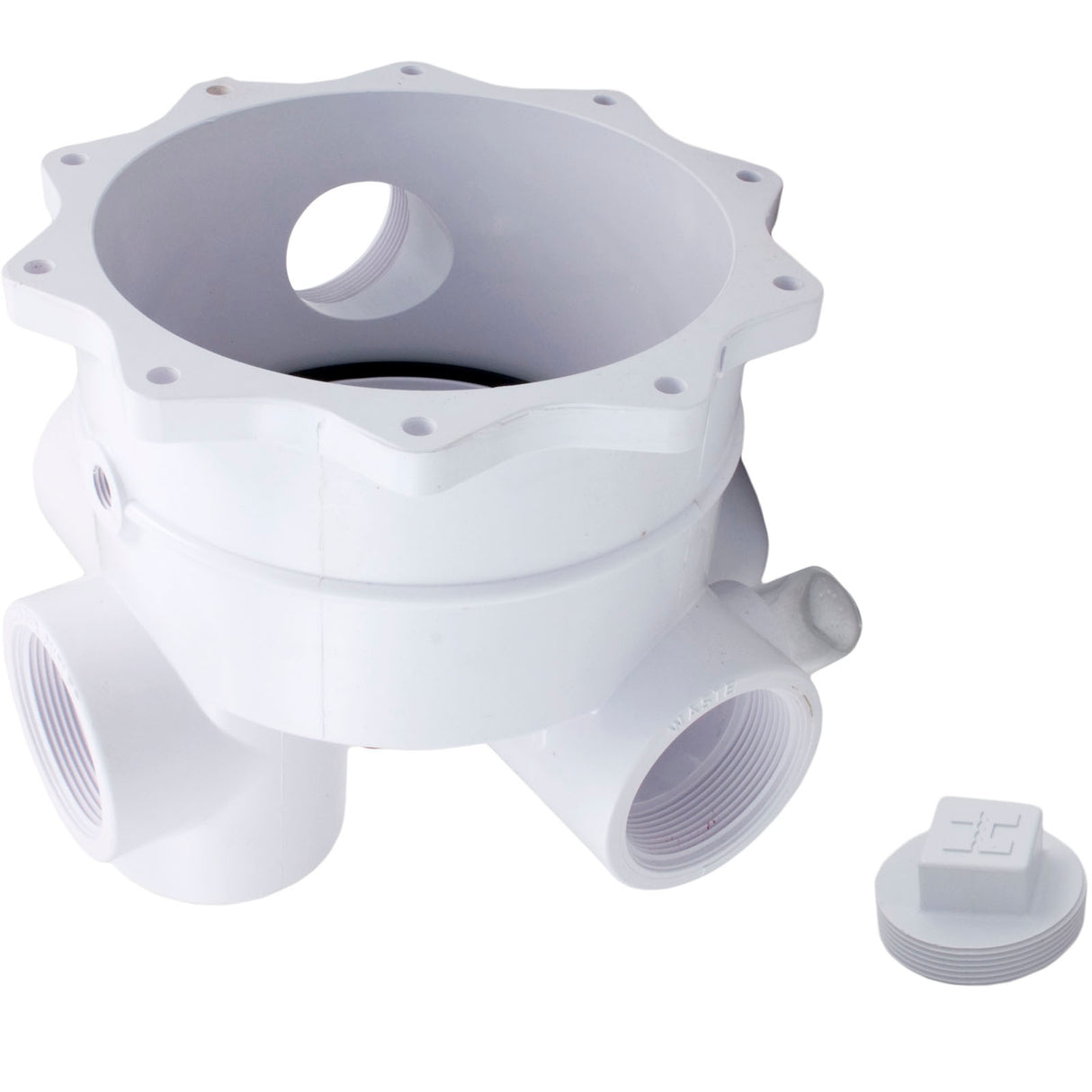 Body Assembly, Hayward SP0715 2" Vari-Flo Valve, White : SPX0715ALLAA - Hayward - SPX0715ALLAA - PartsForSpas.com