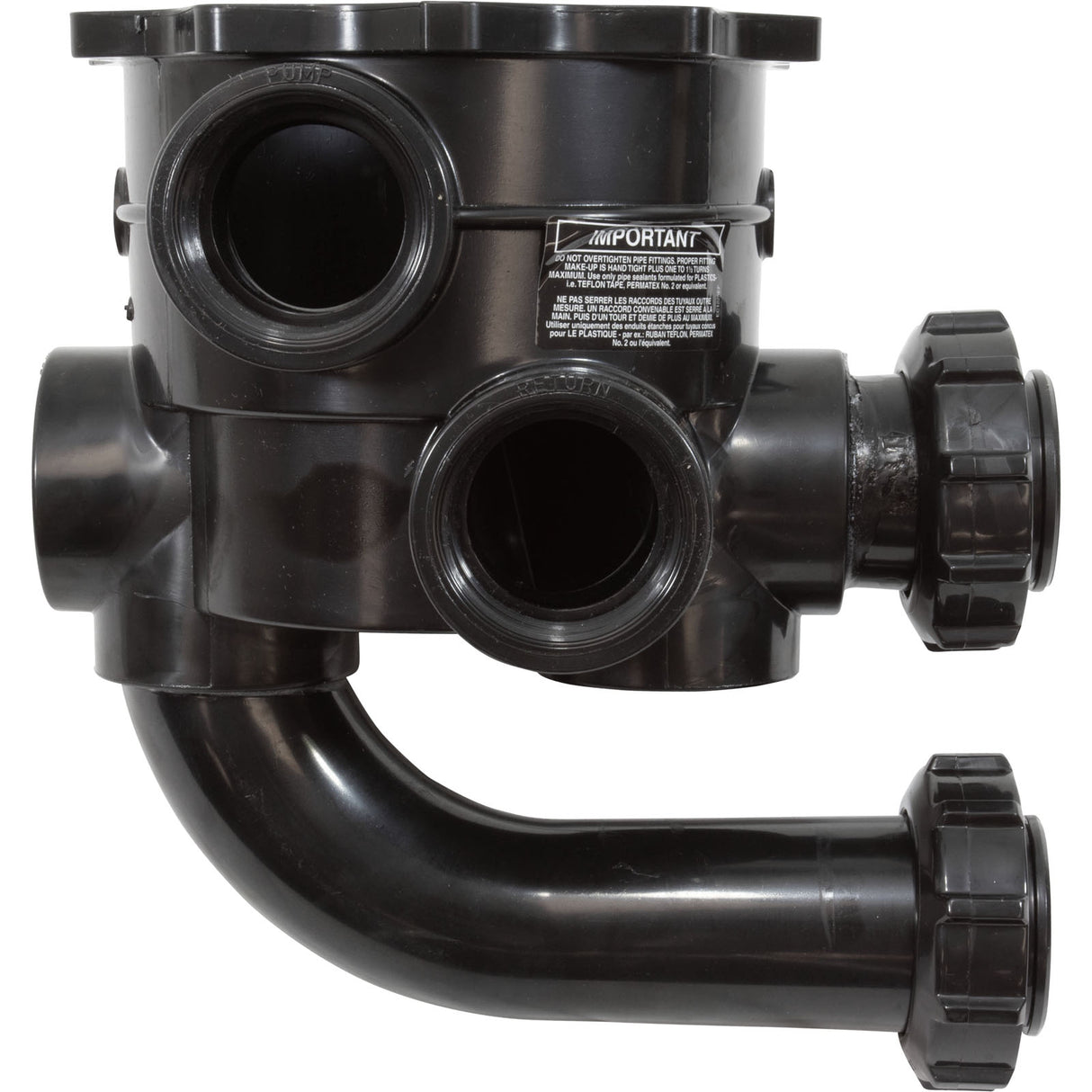 Body Assembly, Hayward SP0715 2" Vari-Flo Valve, Black : SPX0715XR50AA - Hayward - 0610377035262 - PartsForSpas.com