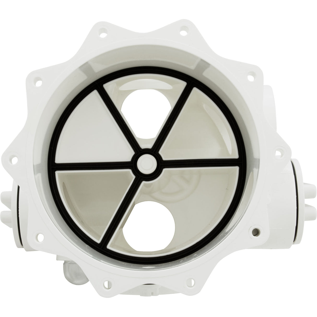Body, Praher ABS 2" Side Mount Valves, 2"fpt, White : E-13-S2 - Praher Canada Ltd - E-13-S2 - PartsForSpas.com