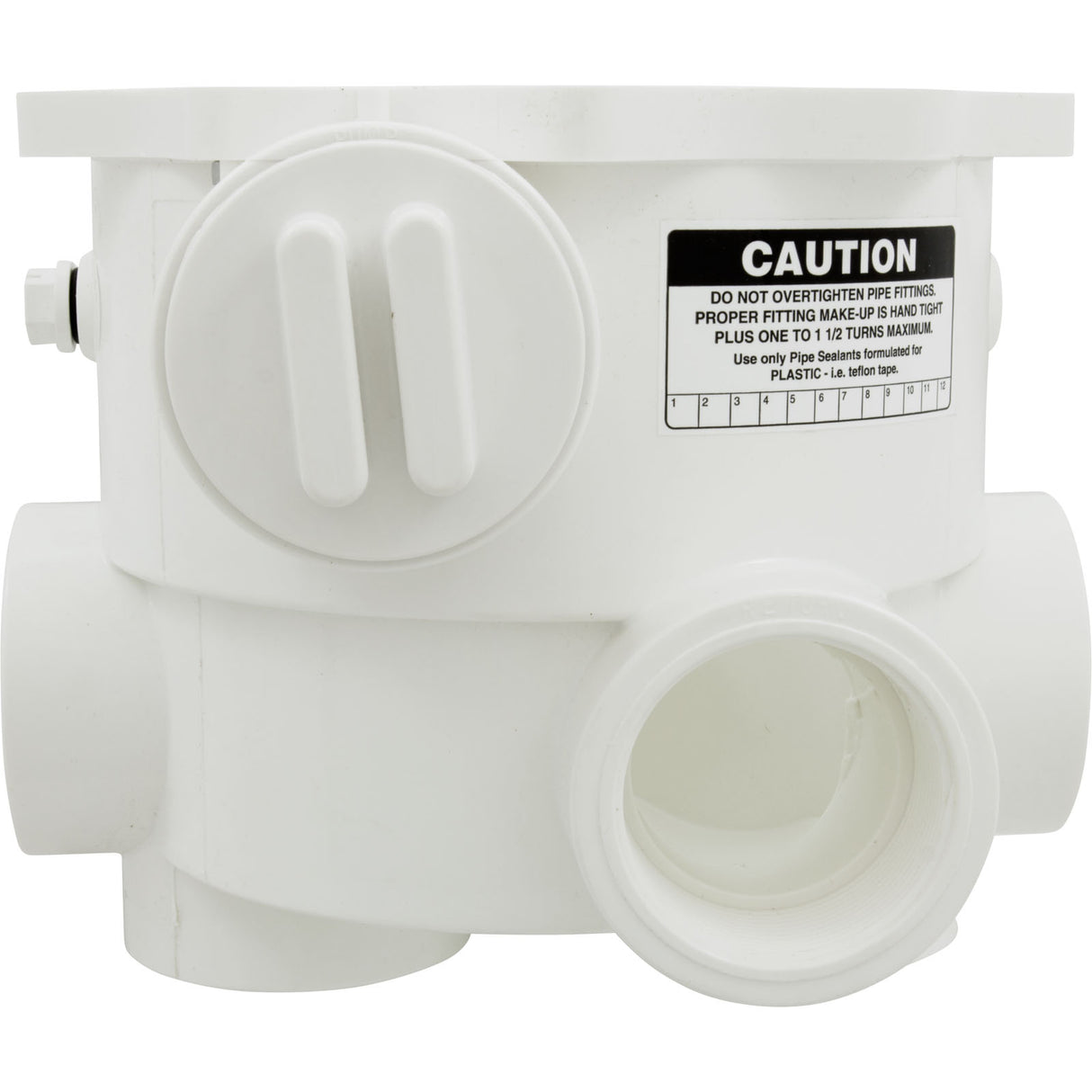 Body, Praher ABS 2" Side Mount Valves, 2"fpt, White : E-13-S2 - Praher Canada Ltd - E-13-S2 - PartsForSpas.com