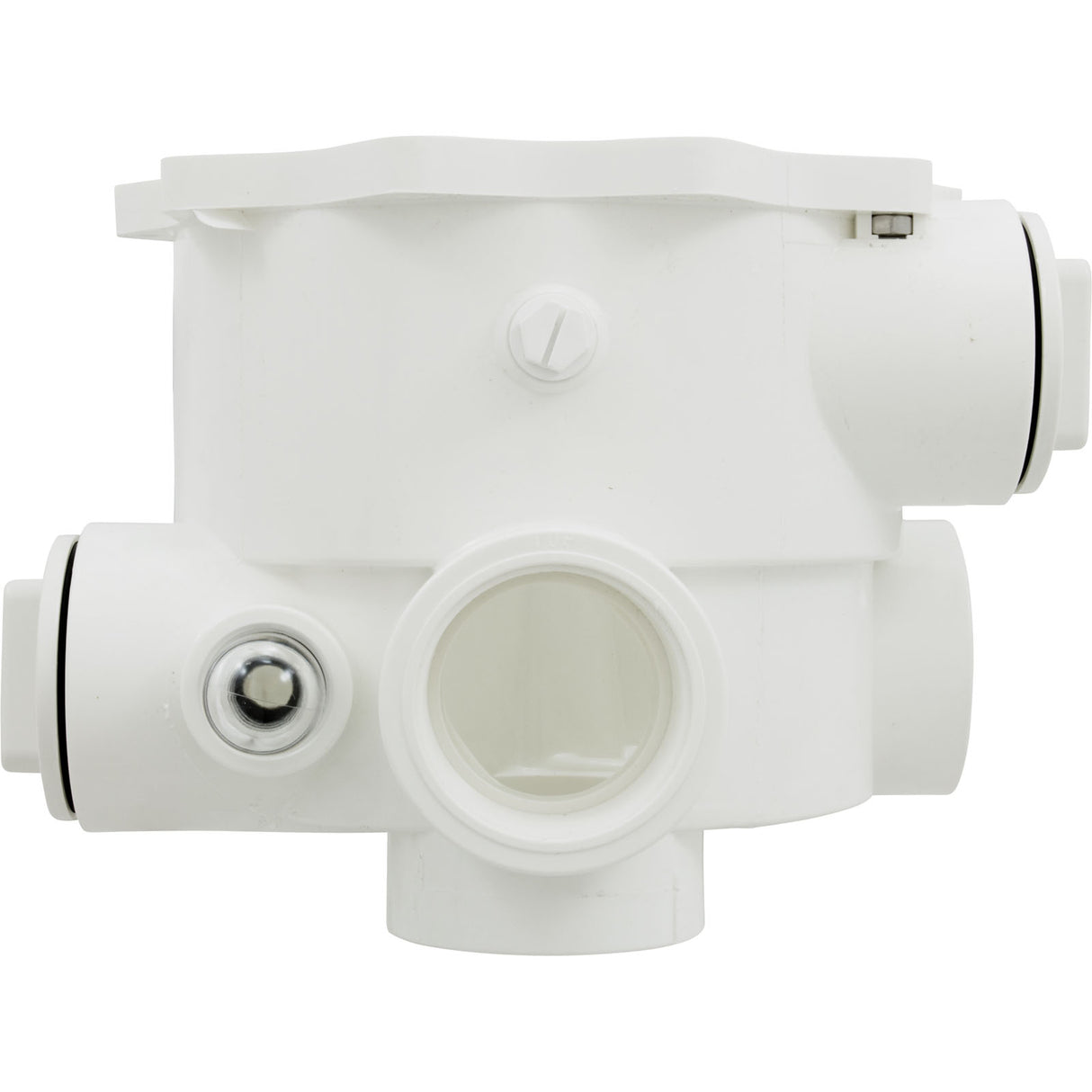 Body, Praher ABS 2" Side Mount Valves, 2"fpt, White : E-13-S2 - Praher Canada Ltd - E-13-S2 - PartsForSpas.com