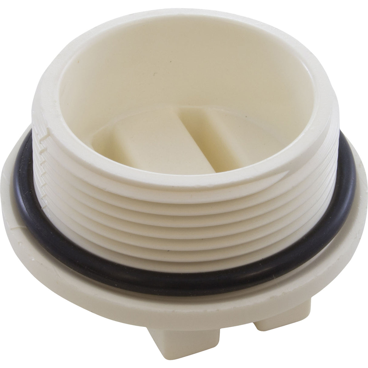 Plug, Praher ABS Side Mount Valves, 1-1/2"mpt, White : E-19-S1 - Praher Canada Ltd - E-19-S1 - PartsForSpas.com