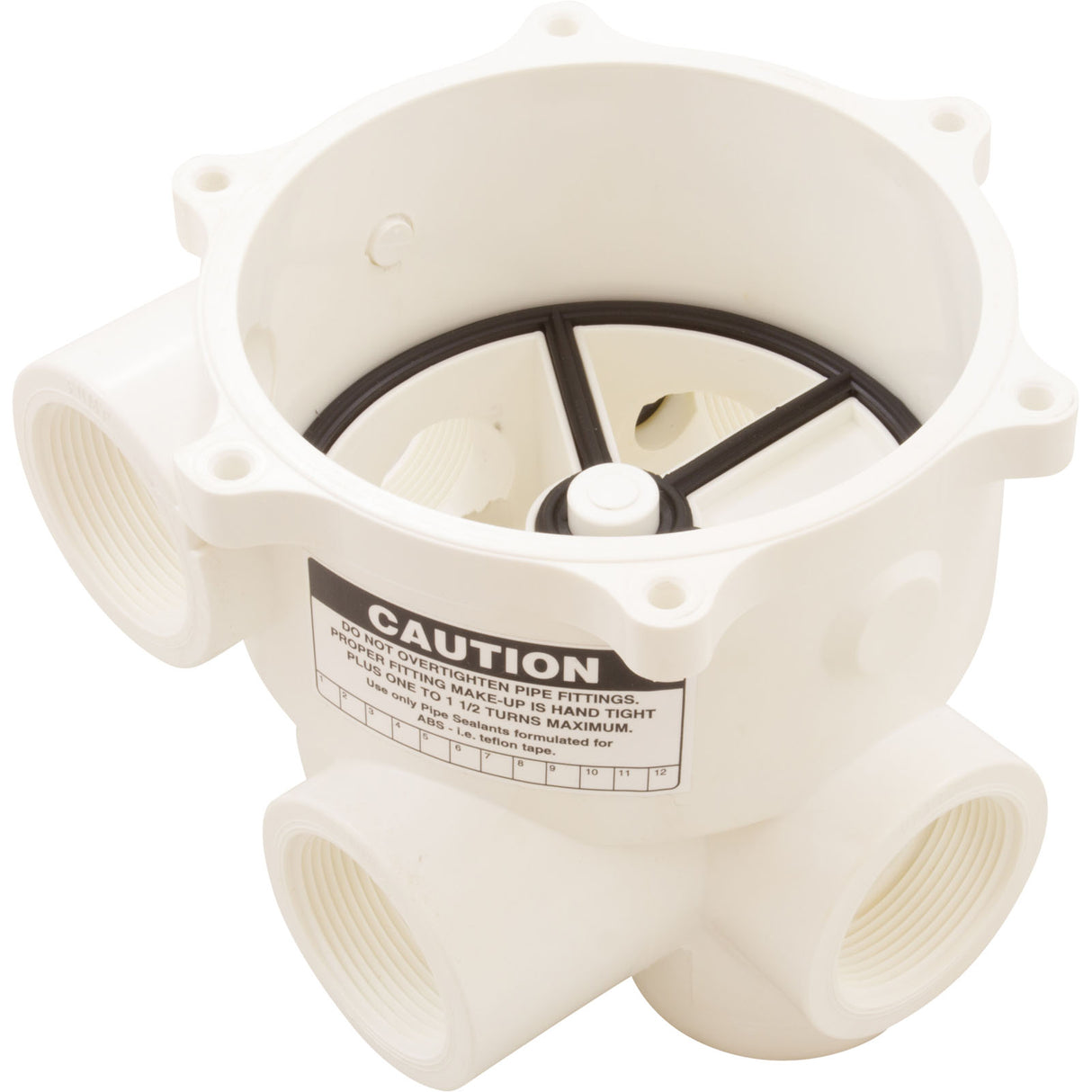 Body Assembly, Praher SM-10-AO Valve, 1-1/2", White : E-55-S1 - Praher Canada Ltd - E-55-S1 - PartsForSpas.com