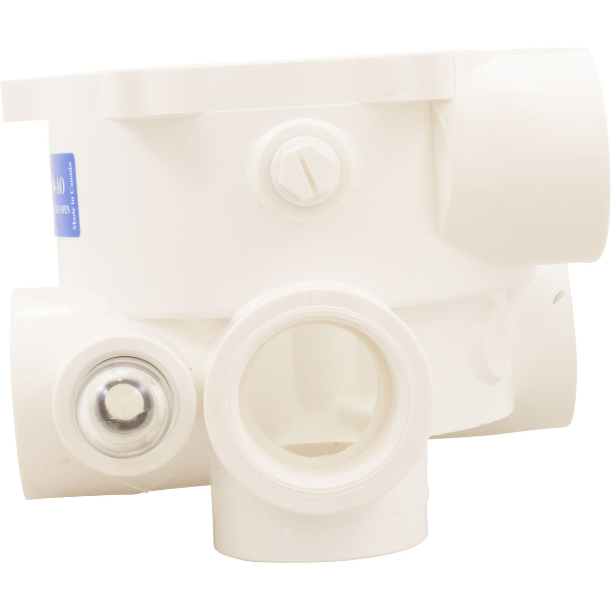 Body Assembly, Praher SM-10-AO Valve, 1-1/2", White : E-55-S1 - Praher Canada Ltd - E-55-S1 - PartsForSpas.com