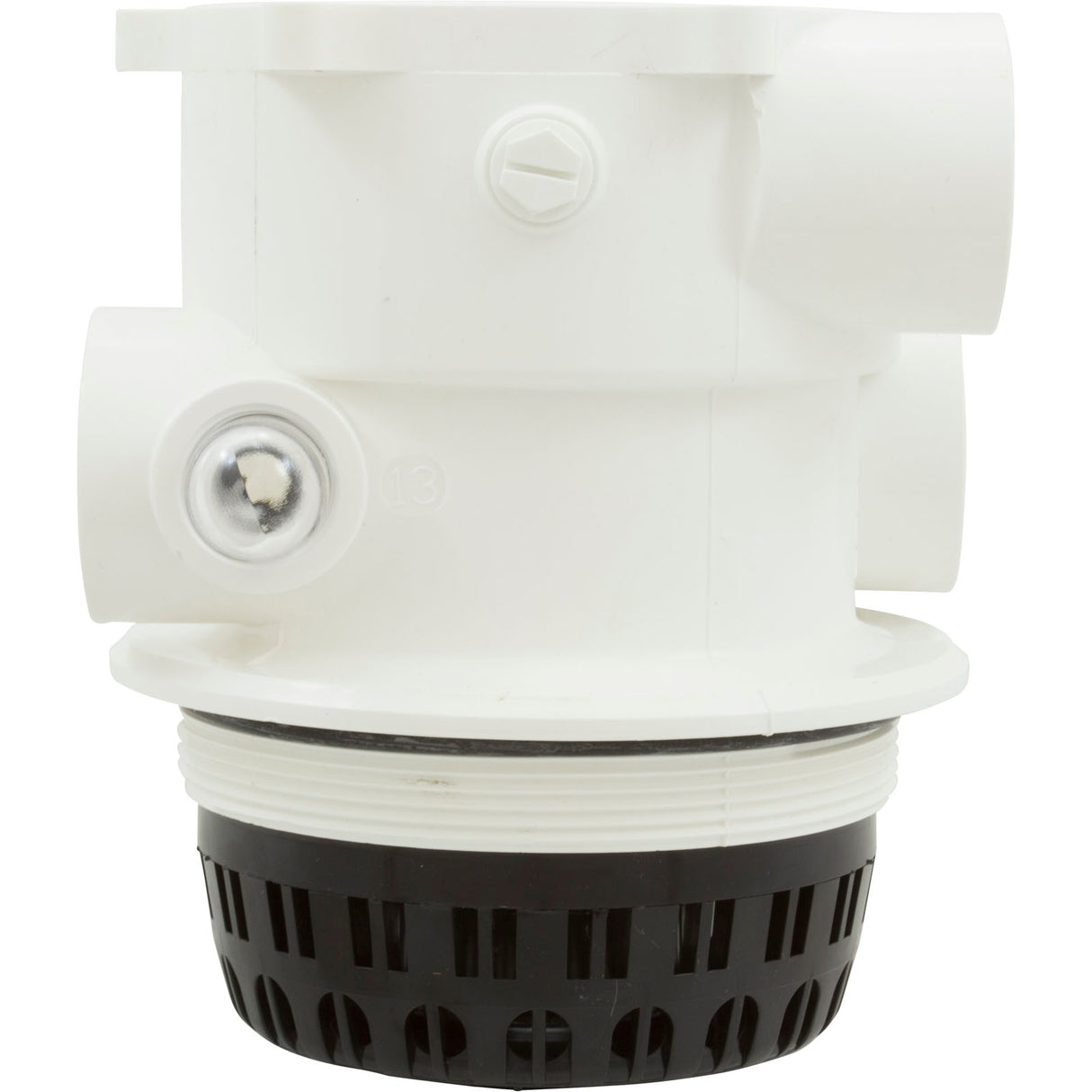 Body Assembly, Praher TM-12-A Valve, 1-1/2", White : E55-T12A - Praher Canada Ltd - E55-T12A - PartsForSpas.com