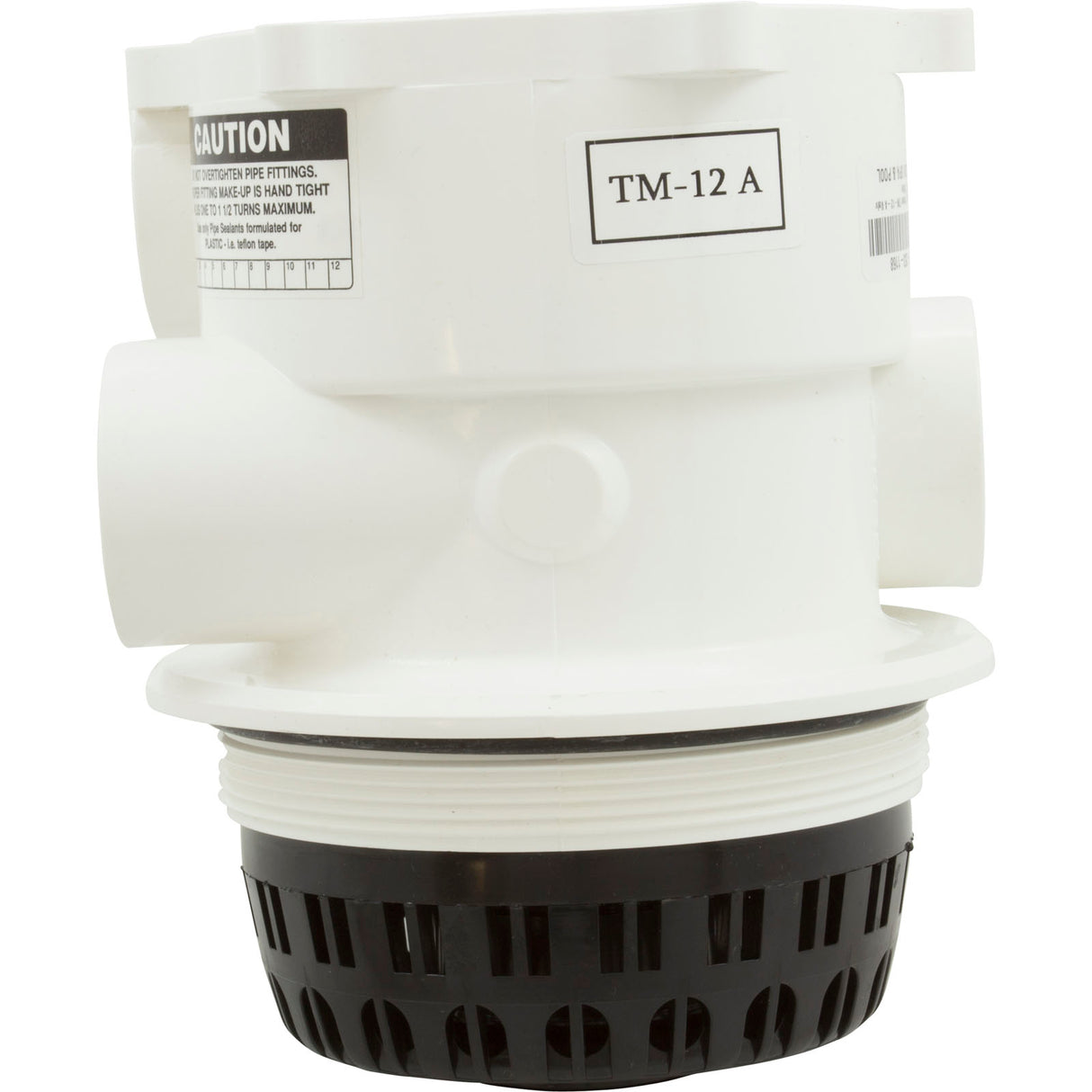 Body Assembly, Praher TM-12-A Valve, 1-1/2", White : E55-T12A - Praher Canada Ltd - E55-T12A - PartsForSpas.com