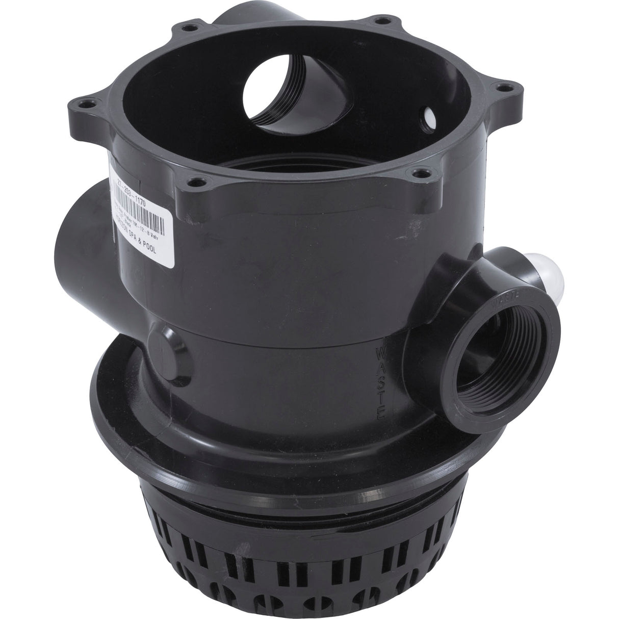 Body Assembly, Praher TM-12-B Valve, 1-1/2", Black : E55-T12B - Praher Canada Ltd - E55-T12B - PartsForSpas.com