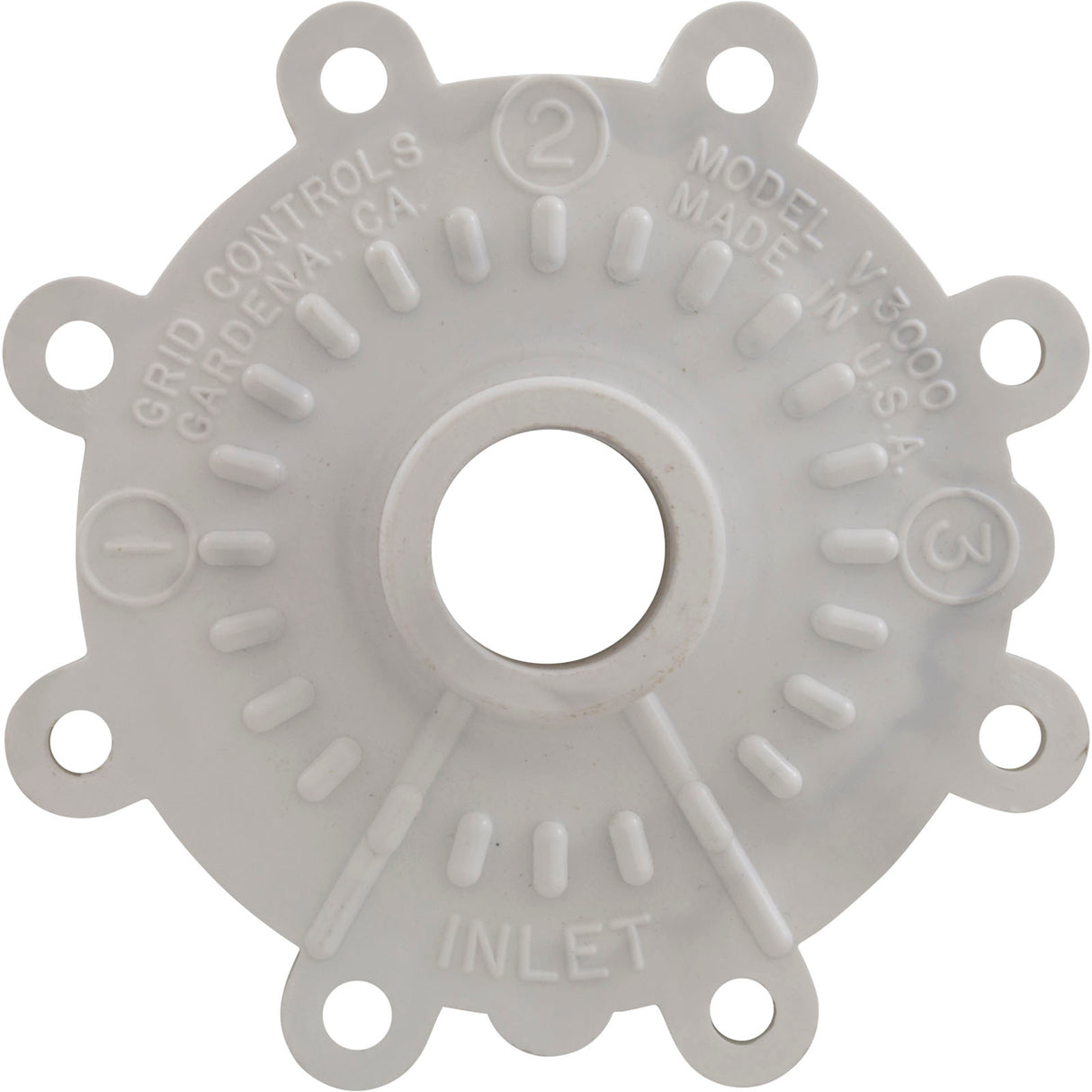 Cover, Grid Controls 3-Way Valve : 32-V3-3002-WHT - Grid Controls - 32-V3-3002-WHT - PartsForSpas.com