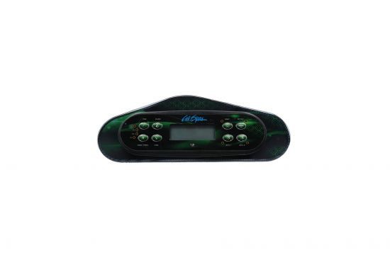 Spaside Control, Cal Spa Balboa Large Dash GL w/Bezel, 8-Button, LCD, Jet1-Jet2-Option : ELE50371