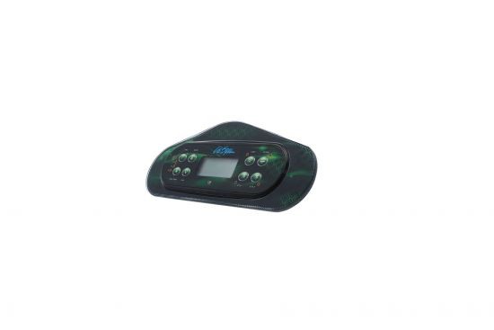 Spaside Control, Cal Spa Balboa Large Dash GL w/Bezel, 8-Button, LCD, Jet1-Jet2-Option : ELE50371