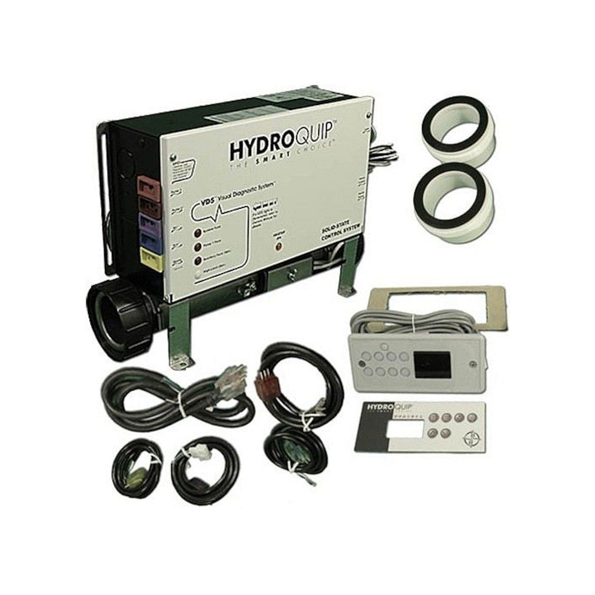 Control System, HydroQuip CS6209, Slide, 240V 3-Wire, 5.5kW, Pump1, Blower/Pump2, Circ Pump, w/ECO-6: CS6209-US-3W