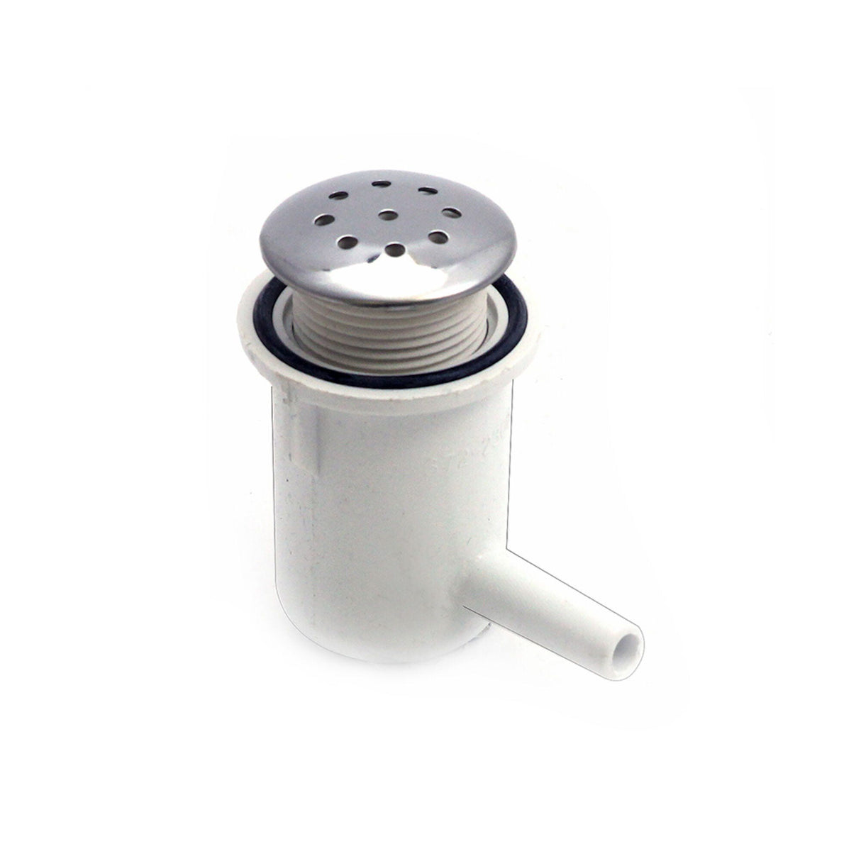 Air Injector, Waterway Top-Flo, Ell, 3/8" Barb, w/ Stainless Steel Escutcheon : 670-2350