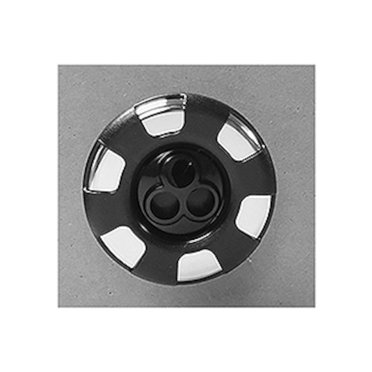 Jet, Poly Storm, Threaded, Massage, Black/Ss Trim, 6-Spoke Esc : 229-3201S