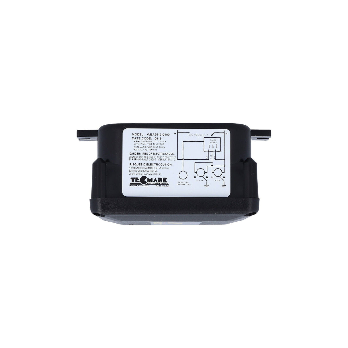 Timer Modual, Tecmark, Solid State Timer control, 10 Min Pump, 115V, 15 AMP with Air Switch : WBA2513-0100